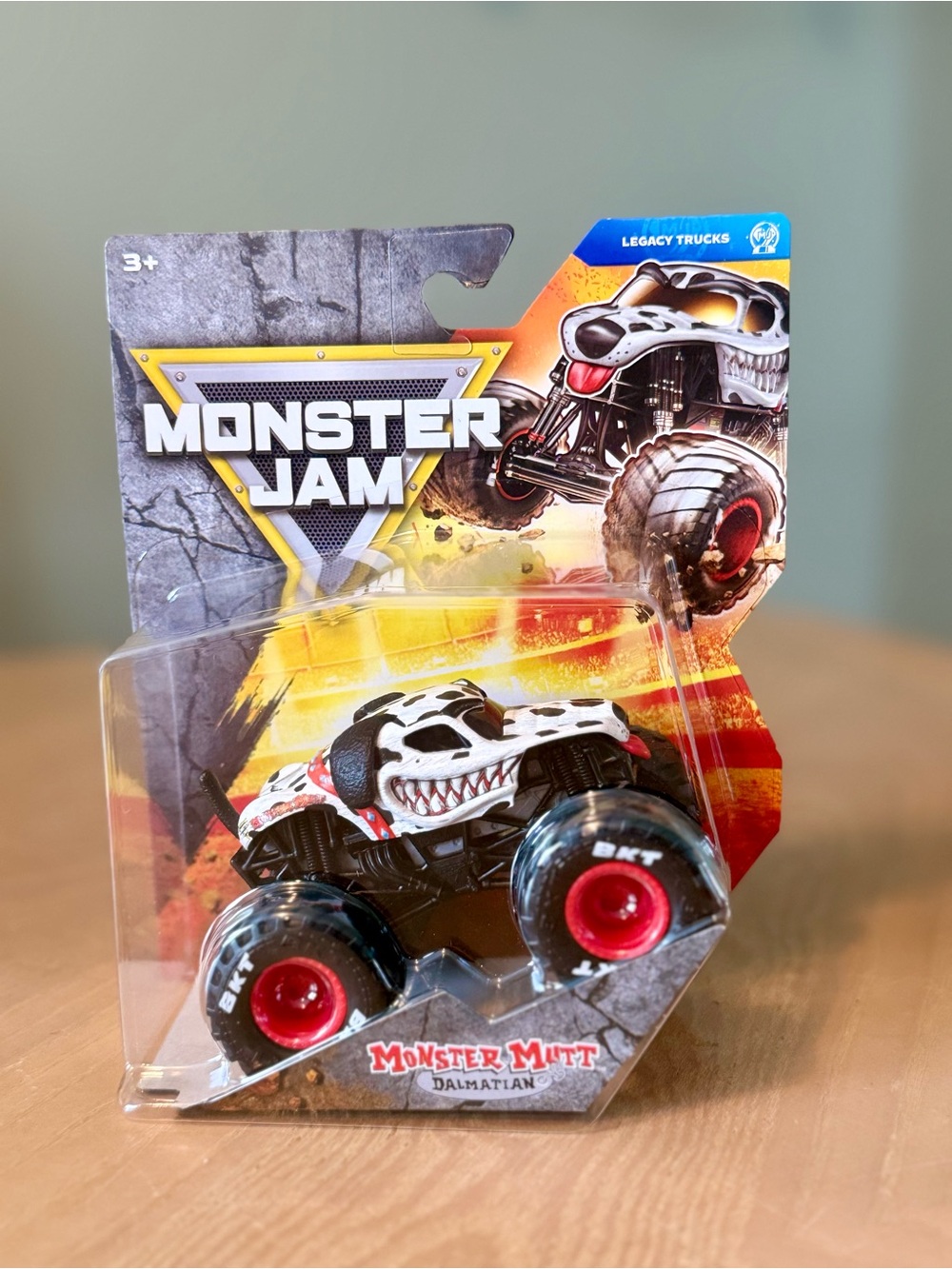 Monster Jam Monster Mutt Dalmatian Kids Monster Truck - White & Black